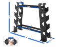 Heavy-duty Dumbbell Rack â€“ Dumbbell Storage Rack, Holds up to 400 Lbs. â€“ 2 Tiers Rack, Ideal for 5-30 Lbs. Dumbbells â€“ Compact Design, Ideal Home Gym