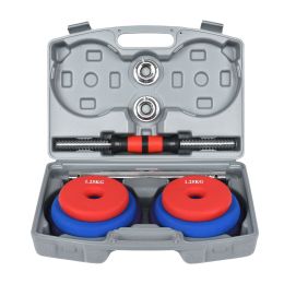 Adjustable Weights Dumbbells Set; Free Weights Set With Connecting Rod 30KG/66LB