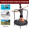 40 Inch Mini Exercise Trampoline for Adults or Kids - Indoor Fitness Rebounder Trampoline with Safety Pad | Max. Load 300LBS