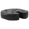 vidaXL Gazebo Weight Plates 4 pcs Black 8.7"x2" Concrete