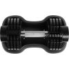 1PC Adjustable Dumbbell 25 lbs with Fast Automatic Adjustable and Weight Plate for Body Workout Home Gym; black RT