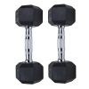 Gymnast, 10lb Rubber Hex Dumbbell, Pair