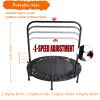 40 Inch Mini Exercise Trampoline for Adults or Kids - Indoor Fitness Rebounder Trampoline with Safety Pad | Max. Load 300LBS