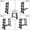 Heavy-duty Dumbbell Rack â€“ Dumbbell Storage Rack, Holds up to 400 Lbs. â€“ 2 Tiers Rack, Ideal for 5-30 Lbs. Dumbbells â€“ Compact Design, Ideal Home Gym