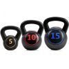 5 10 15 lbs Weight Kettlebell Home Fitness 3 Pieces Set Kettle Bell