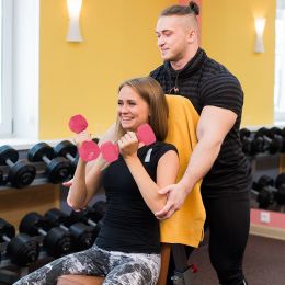 A Pair Dumbbell Barbell Neoprene Coated Weights 6/8/10/12/15 Pound Pink (Color: Pink_I01CZY200820301D)