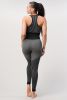 2 Piece Outfits for Women - Seamless Ribbed Yoga Outfits Sports Bra and Leggings Set